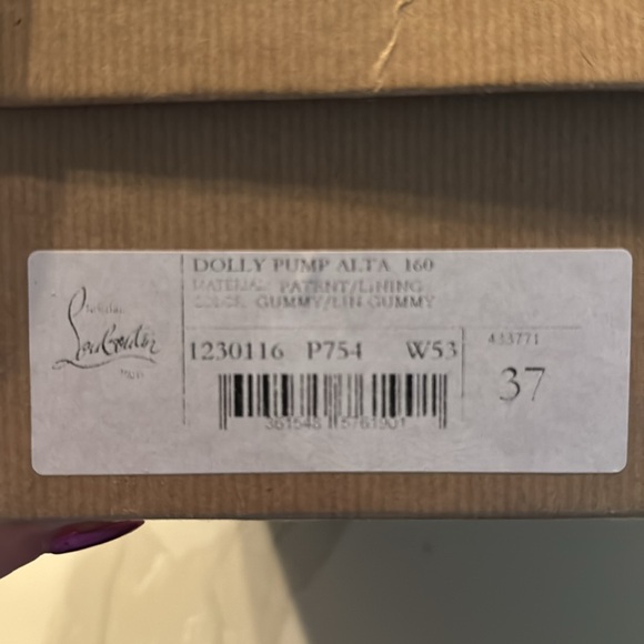 NIB Christian Louboutin Dolly Alta 160mm Pink Patent Platform Pump Size EU 37 - Picture 10 of 11